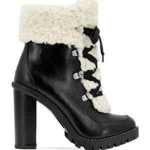 BCBG Generation Palli Faux Shearlin  Trim Bootie